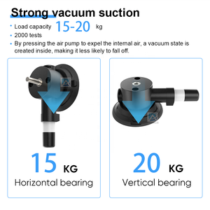 Support de caméra d'<span class=keywords><strong>action</strong></span> pour moto Altowell de qualité industrielle, ventouse en alliage d'aluminium robuste de 3 pouces, pompe manuelle, capacité de charge de 15 à 20 kg - Product Image 3
