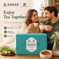 KUNYON Teh Herbal Bunga Sophora, Campuran Botani Pilihan, Minuman Herbal Instan untuk Penggunaan Sehari-hari