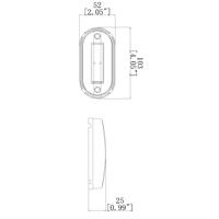 Nouvelle lampe de position latérale personnalisée à 6 LED, feu arrière, DC12V SAE DOT IP67 étanche, pour camion et remorque, garantie 2 ans