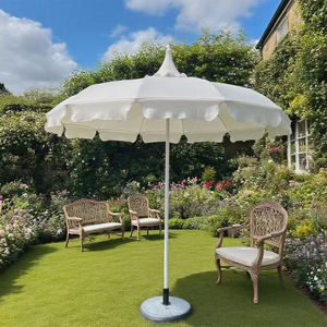 Роскошный зонт для патио с принтом в виде пагоды, винтажный Зонт с синей и белой полосой, оптовая продажа, зонт для улицы и пляжа - Product Image 4