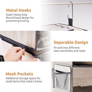 New 6-Kệ Treo Tủ Quần Áo Tổ Chức <span class=keywords><strong>2</strong></span> Ngăn Kéo Có Thể Gập Lại Vải Lưu Trữ Kệ Quần Áo Đồ Lặt Vặt Tủ Quần Áo - Product Image 4