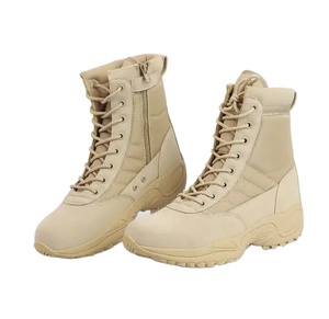 Botas Tácticas para Deportes al Aire Libre TSB009, Botas Duraderas para Desierto, Color Verde Camuflaje, Verde Caqui, Negro, Material Superior de Gamuza y Mezclilla - Product Image 1