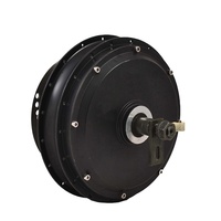 QSMOTOR 4000W 205 55H V3 Moteur de moyeu BLDC à rotor externe, double axe, étanche IP54, frein à disque, patins de 200 mm, Nouveau pour