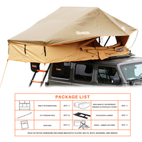 Tente de toit légère pour voiture, facile à installer, pour camping en famille, SUV, véhicule tout-terrain, imperméable