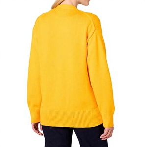 Nuevo Diseño, Cárdigan Personalizado para Mujer, Antiarrugas, Transpirable, Cuello en V, Doble Botonadura, 12GG, Colores Cálidos de Invierno, Varias Tallas - Product Image 3