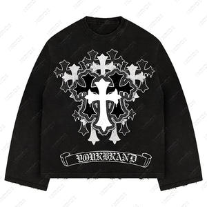 Nouveau sweat à capuche imprimé numérique 3D surdimensionné pour hommes avec motif d'aigle Pull à longues poches pour l'hiver Design solide pour le commerce extérieur - Product Image 1