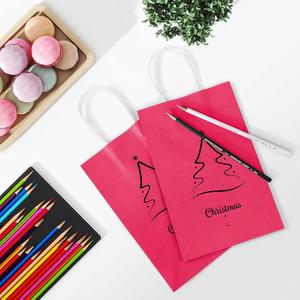 Custom Logo Recyclable Kraft <b>Biodegradable</b> <b>Paper</b> Bags with Handle Factory Direct Sales for Business Use and Packaging - Product Image 3