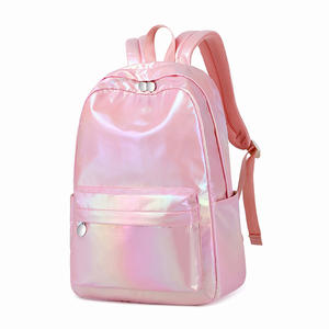 Custom Wholesale Laser <b>Backpack</b> Female Casual Simple Middle School Student <b>Backpack</b> Shiny Gradient Color <b>Backpack</b> - Product Image 1