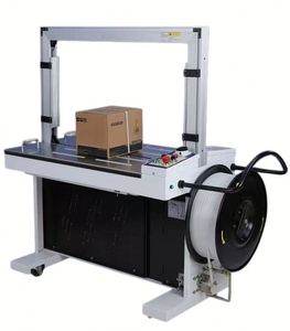 Machines de cerclage automatiques pour la fixation de bandes en plastique PP, de cartons et de rouleaux de papier, avec scellage latéral et inférieur - Product Image 1