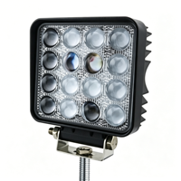 4.2Inch 48W Square LED Work Light 5D Lens IP68 Waterproof 12-48V 1920lm Auxiliary Driving Lamp for Offroad Car Truck Forklift