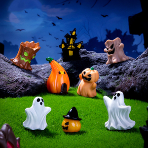Offre Spéciale Halloween : Mini Figurines, Statues Miniatures, Ornements, Accessoires de Jardin, Petites Décorations Artisanales en Résine - Product Image 5
