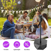 JZ Wholesale Pièges à insectes UV déformables en plastique ABS écologique, format mini-table, ventilateur électrique anti-mouches, alimenté par batterie >480