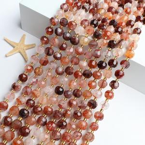 ลูกปัดคริสตัลหยกอาเกตขนาด 6x8 มม. หินธรรมชาติ ควอตซ์ ลูกปัดอัญมณี สำหรับทำเครื่องประดับ - Product Image 3