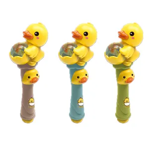 Wholesale Bubble Wands Toys New Yellow Duck Light Up Festival Toys HN940656