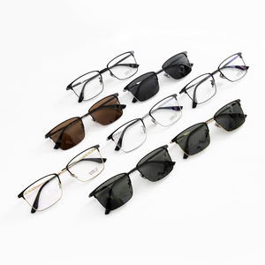 Kính mắt khung vuông toàn viền titan nhẹ bền, kiểu dáng cổ điển thời trang bán buôn - Product Image 4