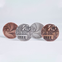 Ventes d'usine - Pièce commémorative plaquée or avec motif Liberty imprimé UV, badge souvenir en métal, cadeau de collection