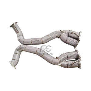 Tubo de escape para Porsche 718 GT4 GTS 4.0L <span class=keywords><strong>2022</strong></span>+ SS304, tubo de prueba de rendimiento con aislamiento térmico, actualización de colectores de bajada - Product Image 5