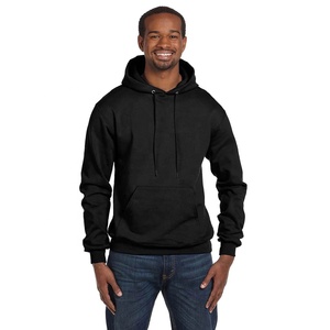 Sweat à capuche personnalisé avec logo, nouveau design, motif uni, style streetwear, coupe classique, vente en gros d'usine, sweat à capuche en coton mélangé pour hommes - Product Image 3