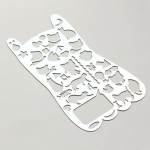 Règle écologique en acier inoxydable de l'<span class=keywords><strong>alphabet</strong></span> de forme personnalisée <span class=keywords><strong>pochoir</strong></span> de dessin de peinture en <span class=keywords><strong>métal</strong></span> pour les enfants - Product Image 3