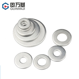 Rondelles plates Guwanji 20 mm en acier au carbone zingué blanc pour l'industrie de la construction - Product Image 3