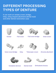 Machine de fraisage à humide 5 axes Yucera 5x pour CADCAM dentaire - Haute qualité pour le disilicate de lithium et le zircone en clinique - Product Image 3