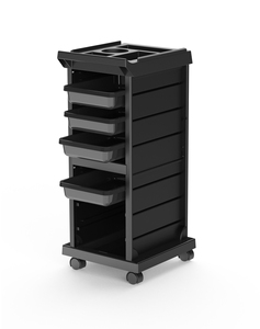 Bianco Economico Dei Capelli Mobilia Del Salone di <span class=keywords><strong>parrucchiere</strong></span> 5 fila di salone di bellezza trolley - Product Image 2