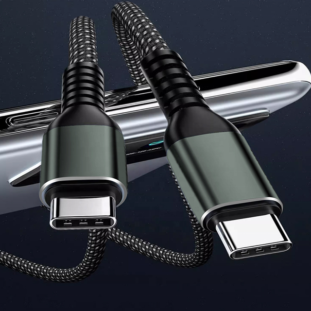 HNT 100W  2M 5A Magnetic USB-C C Micro-USB Nylon Braided Cable PD Fast Charging Eco-Friendly Pure Copper Conductor