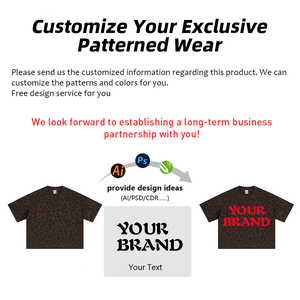 Summer Vintage Leopard Heat-Transfer Printing Crew Neck Quick Dry T-shirt Oversized Casual Boxy Fit Men's <b>Tshirt</b> - Product Image 4