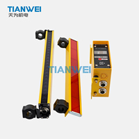 SUNKWANG SK-KCS912F Tirai Cahaya Pengaman Dua Sisi 12 Balok Jarak 20mm Tinggi Perlindungan 220mm Jarak Deteksi 0.4-4m DC24V IP65