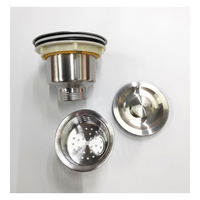 Égouttoir en acier inoxydable de forme moderne pour évier de cuisine Corbeille à papier faite à la main pour lavabo Drainage Accessoires de vidange