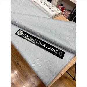 Algodón 100% de alta calidad para tela de encaje de gasa Suiza recién llegado encaje blanco pulido de África estilo Jacquard para ropa de hombre - Product Image 1