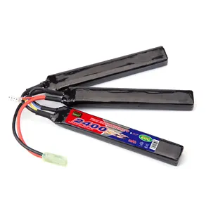 ईपी समृद्ध बिजली ट्रिपल लिथियम बैटरी पैक 3 एस 2400mAh 11.1V के लिए Airsoft बच्चों Watergun