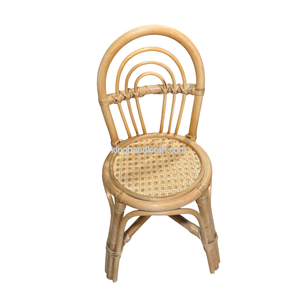 Silla de mimbre natural hecha a mano para niños, asiento infantil para fiestas de cumpleaños y eventos, hecho en Vietnam. - Product Image 1