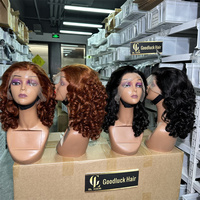 Gran Oferta: Pelucas de Cabello Humano Vietnamita Virgen con Encaje Frontal HD 5x5 13x6, Sin Pegamento, Grado 15A, SDD, Rizado Voluminoso, para Mujeres
