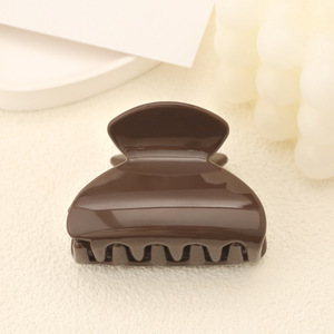 Pinces à cheveux en plastique faites à la main pour femmes couleur unie brillant <span class=keywords><strong>demi</strong></span> queues de cheval PC décontracté griffe conception petite taille pour carton de fête - Product Image 6