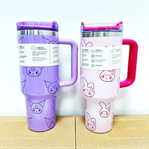 Nouvelle gourde isotherme double paroi en acier inoxydable de 40 oz avec poignée et paille, personnalisable, à prix raisonnable, modèle Senrio <span class=keywords><strong>Familly</strong></span> KT - Product Image 5