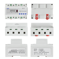 Medidor de energía digital trifásico Nueva interfaz RS485 Protocolo Modbus Pantalla LCD para instalación en riel DIN Estación de carga de CA