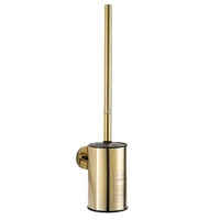 Ensemble de porte-brosse de toilette en acier inoxydable 304 de style moderne doré