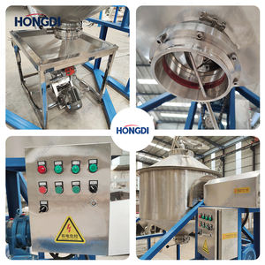 Mélangeur automatique à double cône en acier inoxydable, convoyeurs à double vis, capacité de 400 L, machine à mélanger les poudres, mélangeur rotatif pour les plastiques - Product Image 5