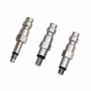 HPA Zimakyfa OEM Acier inoxydable argenté pour accessoires, adaptateur de vanne de distribution de liquide, raccord rapide mâle Foster Probe - Product Image 1