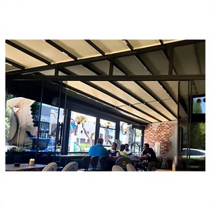 Pérgola Moderna de Aleación de Aluminio con Recubrimiento de Polvo Negro, Techo Retráctil con Persianas, Iluminación LED, Diseño Ecológico para Uso en Exteriores - Product Image 2