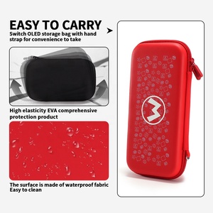Cho Lưu Trữ Chuyển Đổi Hộp Trò Chơi Giao Diện Điều Khiển Tùy Chỉnh Nintendo Logo Cứng Chuyển Đổi Trò Chơi Túi Bảo Vệ Thực EVA PS4 Chơi Game Trường Hợp Màu Đỏ - Product Image 6