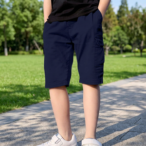 ODM Wholesale <b>Men's</b> 100% Cotton Woven Mid Elastic Board Shorts Quick Dry Breathable Lightweight Beach Swim <b>Trunks</b> Summer Casual - Product Image 3