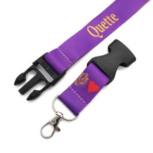 Cordón Morado de Moda para Sublimación, Cordón de Doble Cara con Letras Griegas Zeta, Cordón PHI BETA, Porta Identificación - Product Image 5