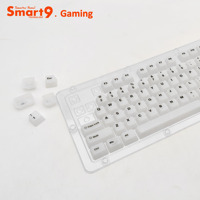 Capuchons de touches transparents ANSI 104 touches avec touche Enter ISO, ensemble complet pour clavier de jeu mécanique MX Switch