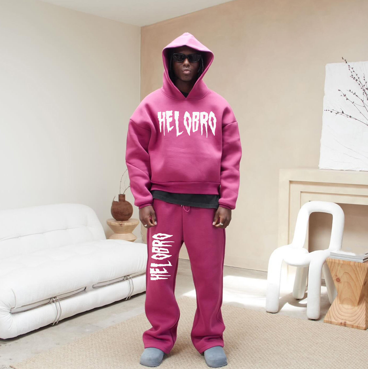 Slim Fit Sweatsuit Customizable Men's Tracksuits
