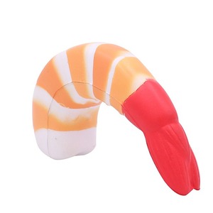 Pelotas de Espuma con Logotipo Personalizado a Precio Económico, Pelotas Antiestrés de Poliuretano Sintético con Forma de Camarón, Juguetes para Aliviar el Estrés - Product Image 4
