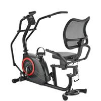 Vélo d'exercice couché magnétique avec transmission par courroie, écran LCD, capteur de fréquence cardiaque, siège réglable, support dorsal, capacité 120 kg, vélo de fitness