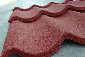 Tejas de <span class=keywords><strong>Techo</strong></span> Recubiertas, ¿Cuántas Unidades de un Metro Cuadrado en Nigeria? Tejas Curvas Recubiertas con Virutas de Piedra de Color, Teja Ondulada 1290x370mm JC - Product Image 5