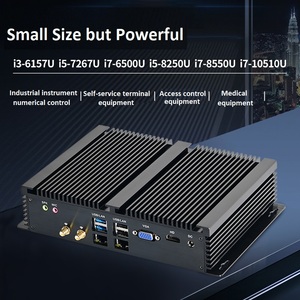 Công nghiệp tường lửa Router Core i3 i5 i7 2 * RJ45 Gigabit LAN Mini <span class=keywords><strong>PC</strong></span> pfsense không quạt máy tính mini RS232 RS422/485 PXE wifi 4 gam - Product Image 2